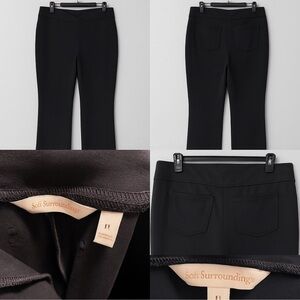 Soft Surroundings Black Pull-On Ponte Pants